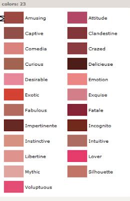 allure lip color chart.